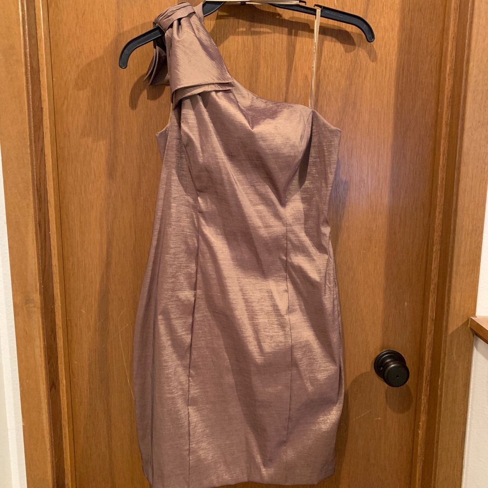 Gold cocktail dress